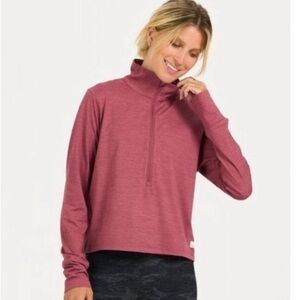 Vuori Pink Relaxed Long Sleeve Top